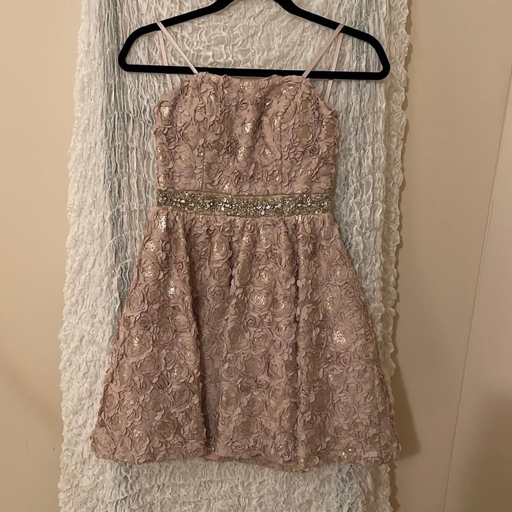 Strapless Floral Texture As U Wish Dress